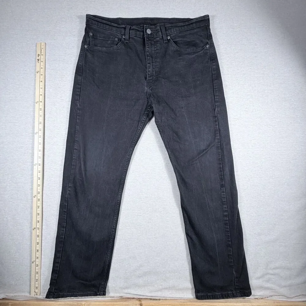 Levi's Men 36 X 30 Jeans Black Label Straight Leg Casual Outing Dance High Rise
